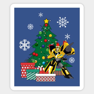 Bumbleebee Transfromers Around The Christmas Tree Sticker